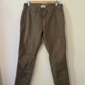 Taylor Stitch Slim Foundation Pant Olive 32x30